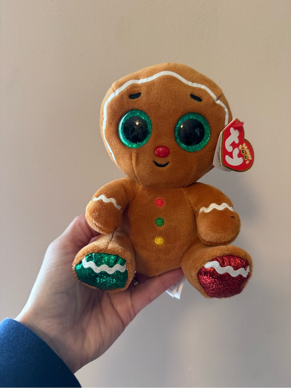 NWT Ty Beanie Boo Crumble New With Tags Gingerbread Man Christmas